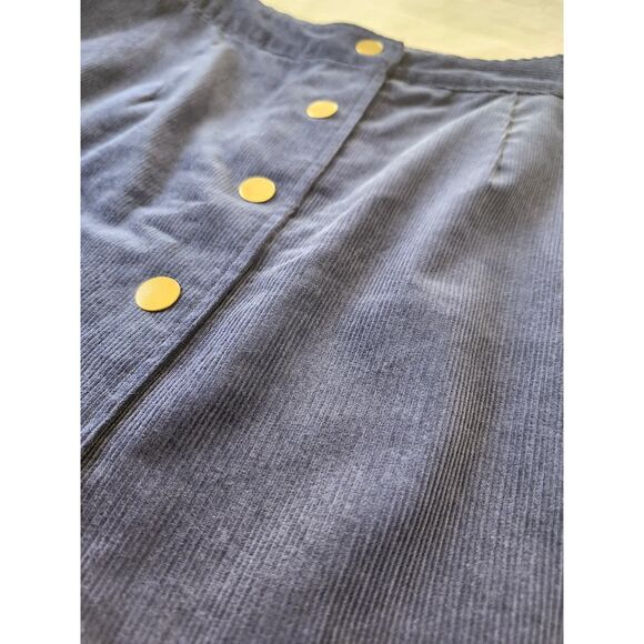 Old Navy Blue Corduroy Mini Skirt Size 0 100% cotton - Picture 3 of 9